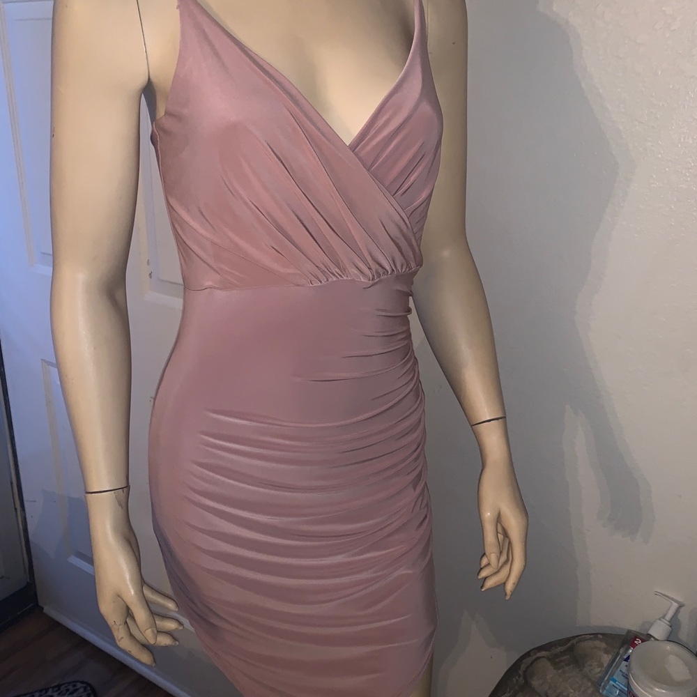 Missguided pink dress made in united kindom
